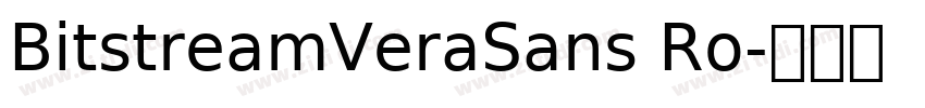 BitstreamVeraSans Ro字体转换